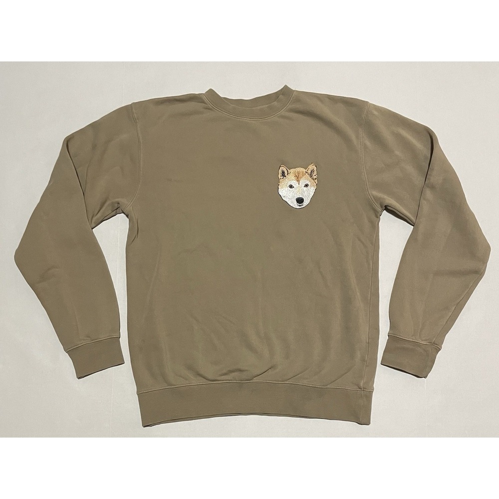 Independent Trading Company Shiba Inu Sweatshirt Size Mens Small Crew Neck